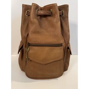 Vintage‎ Fossil Leather Backpack